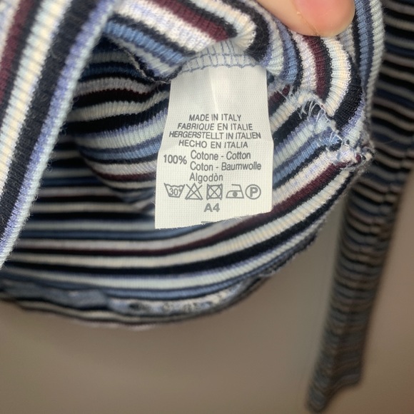 Brandy Melville Long Sleeve Striped Santana Top - Picture 6 of 7